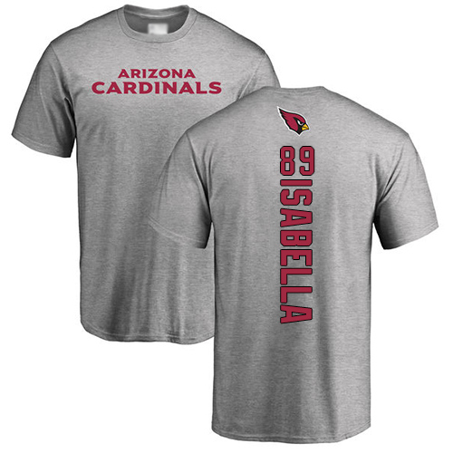 Arizona Cardinals Men Ash Andy Isabella Backer NFL Football #89 T Shirt->nfl t-shirts->Sports Accessory